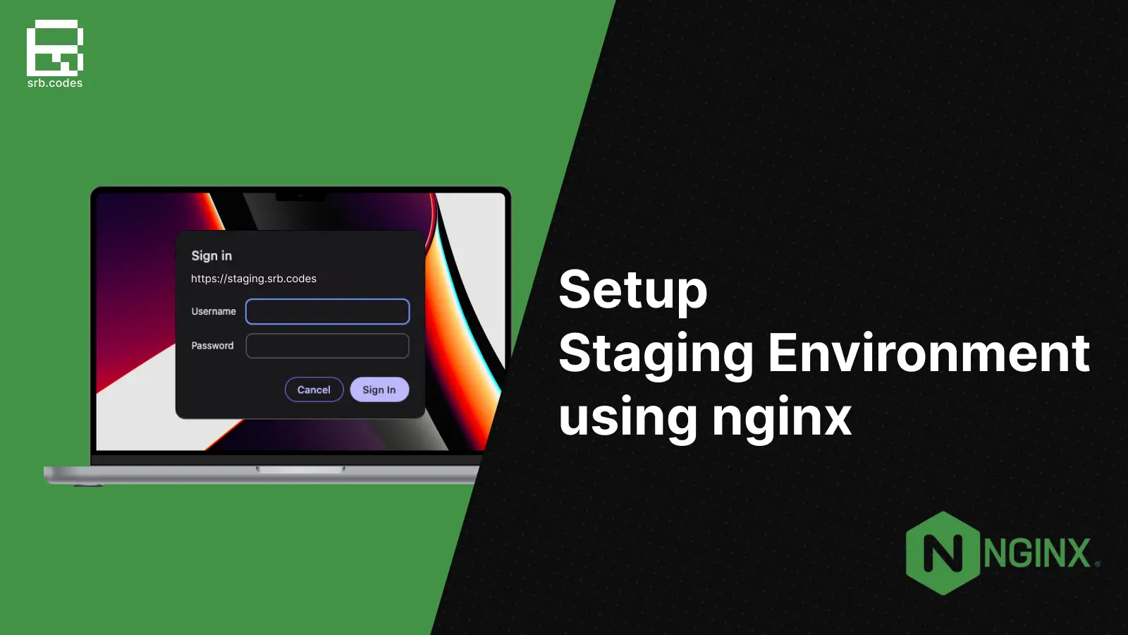 Setup Staging Environment with Nginx